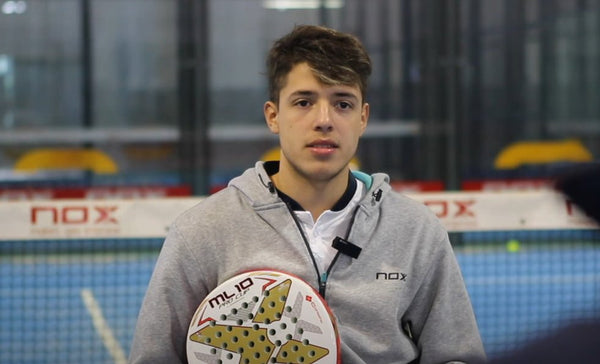 Cuando Agustín era una joven promesa del pádel