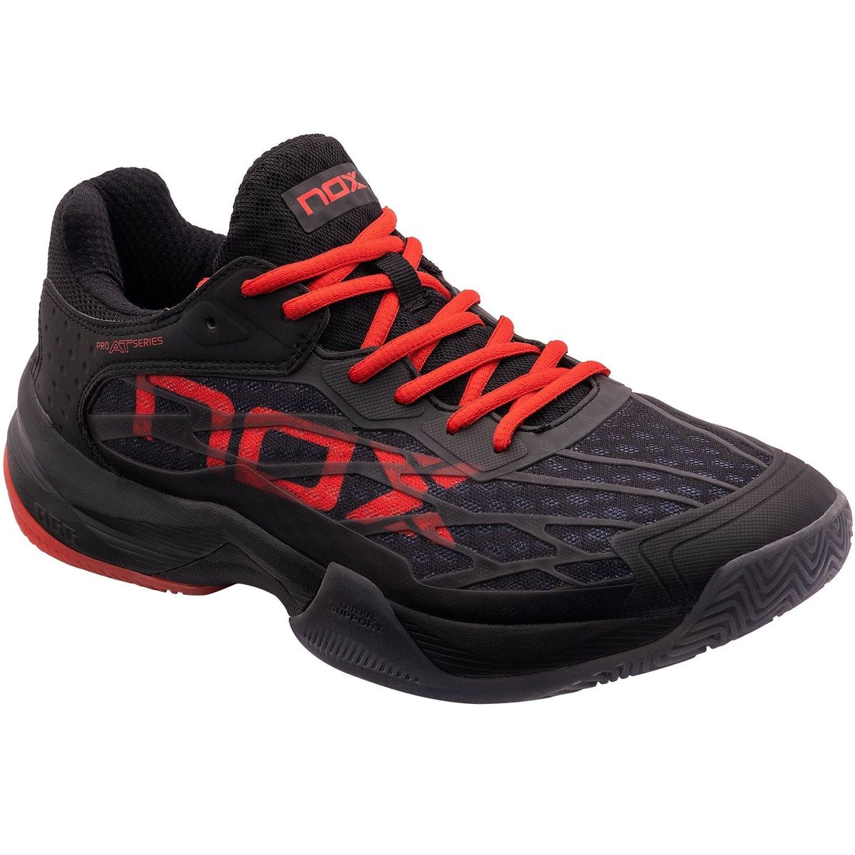 NOX Zapatillas AT10 LUX Negro/Rojo