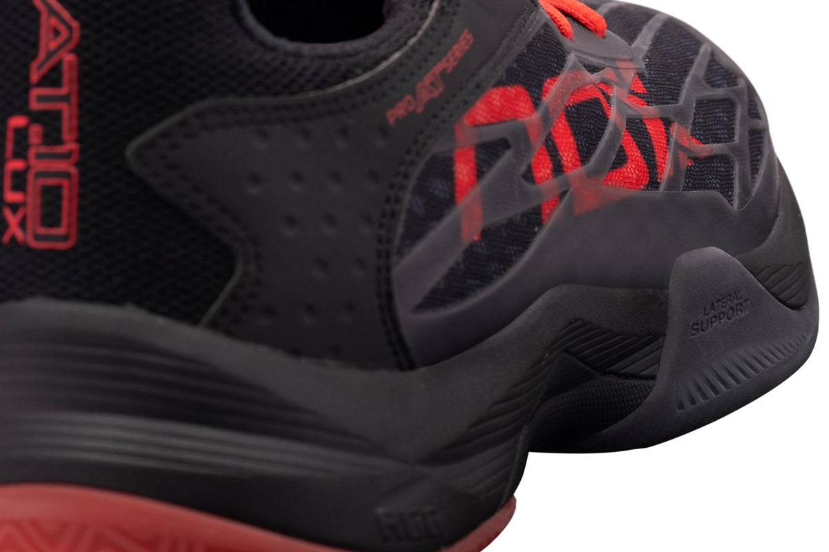 NOX Zapatillas AT10 LUX Negro/Rojo