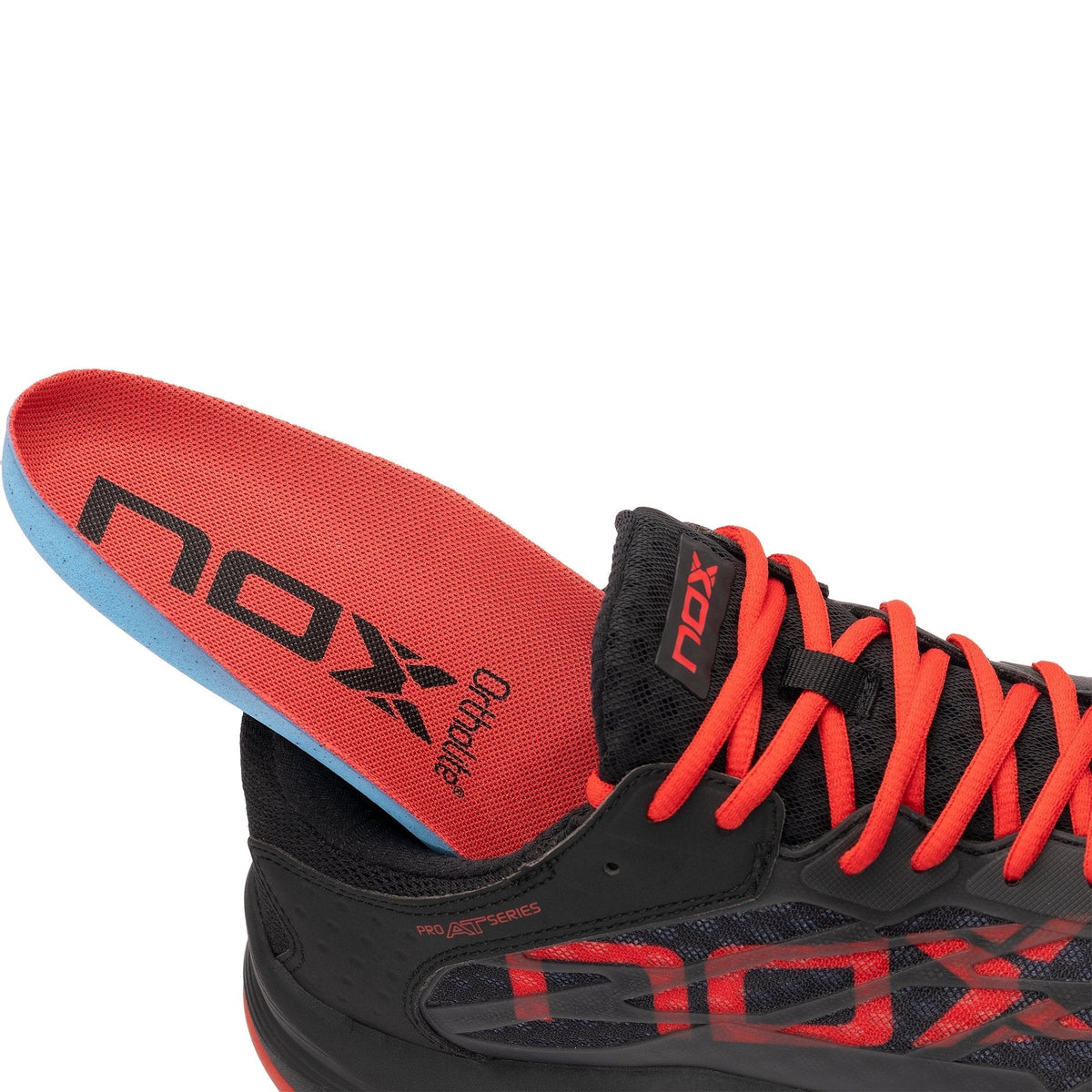 NOX Zapatillas AT10 LUX Negro/Rojo