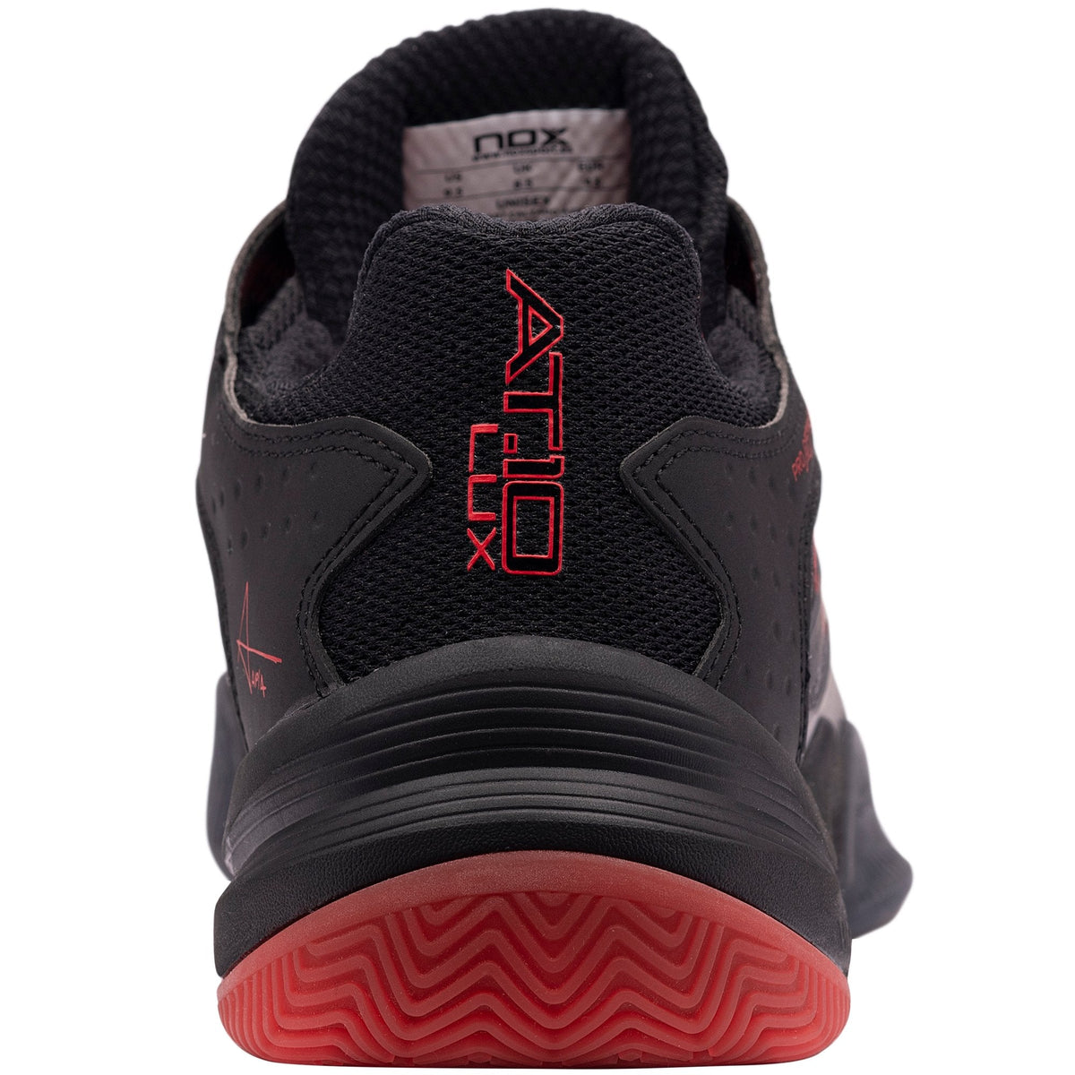 NOX Zapatillas AT10 LUX Negro/Rojo