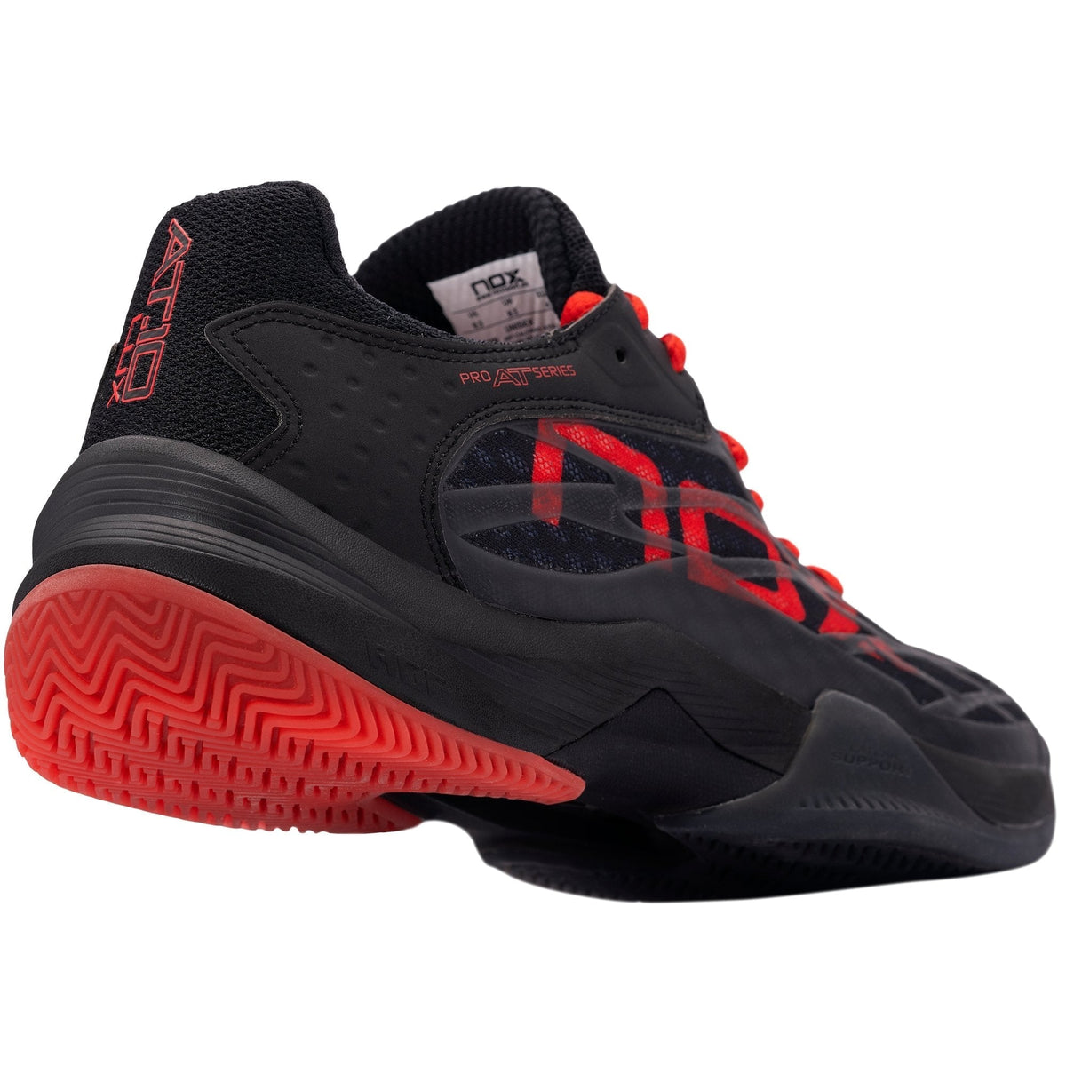 NOX Zapatillas AT10 LUX Negro/Rojo