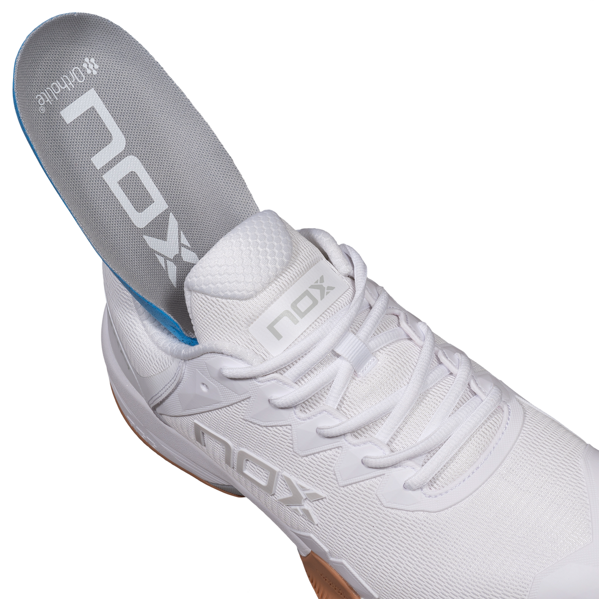 NOX Zapatillas ML10 HEXA Blanco/Suela Caramelo