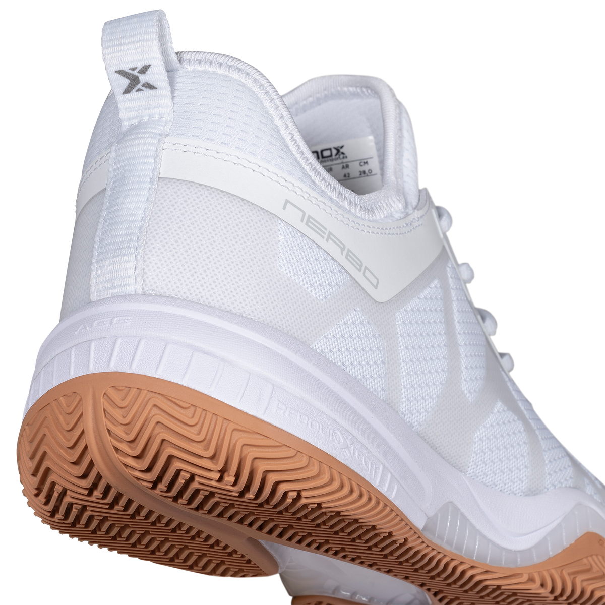 NOX Zapatillas NERBO Blanco/Suela Caramelo