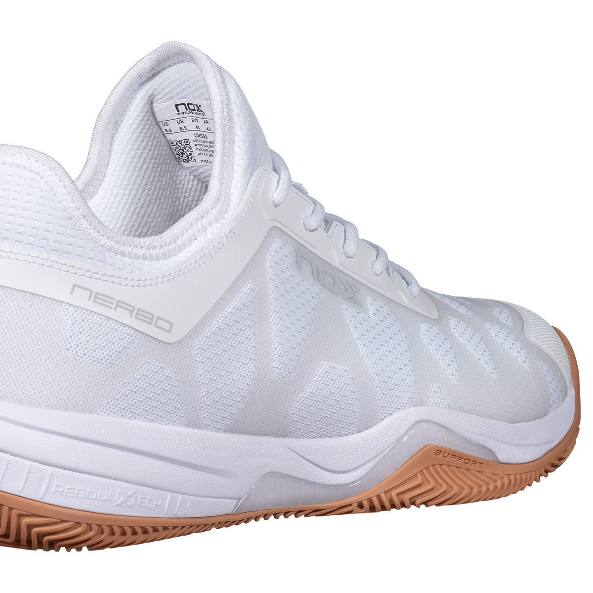 NOX Zapatillas NERBO Blanco/Suela Caramelo