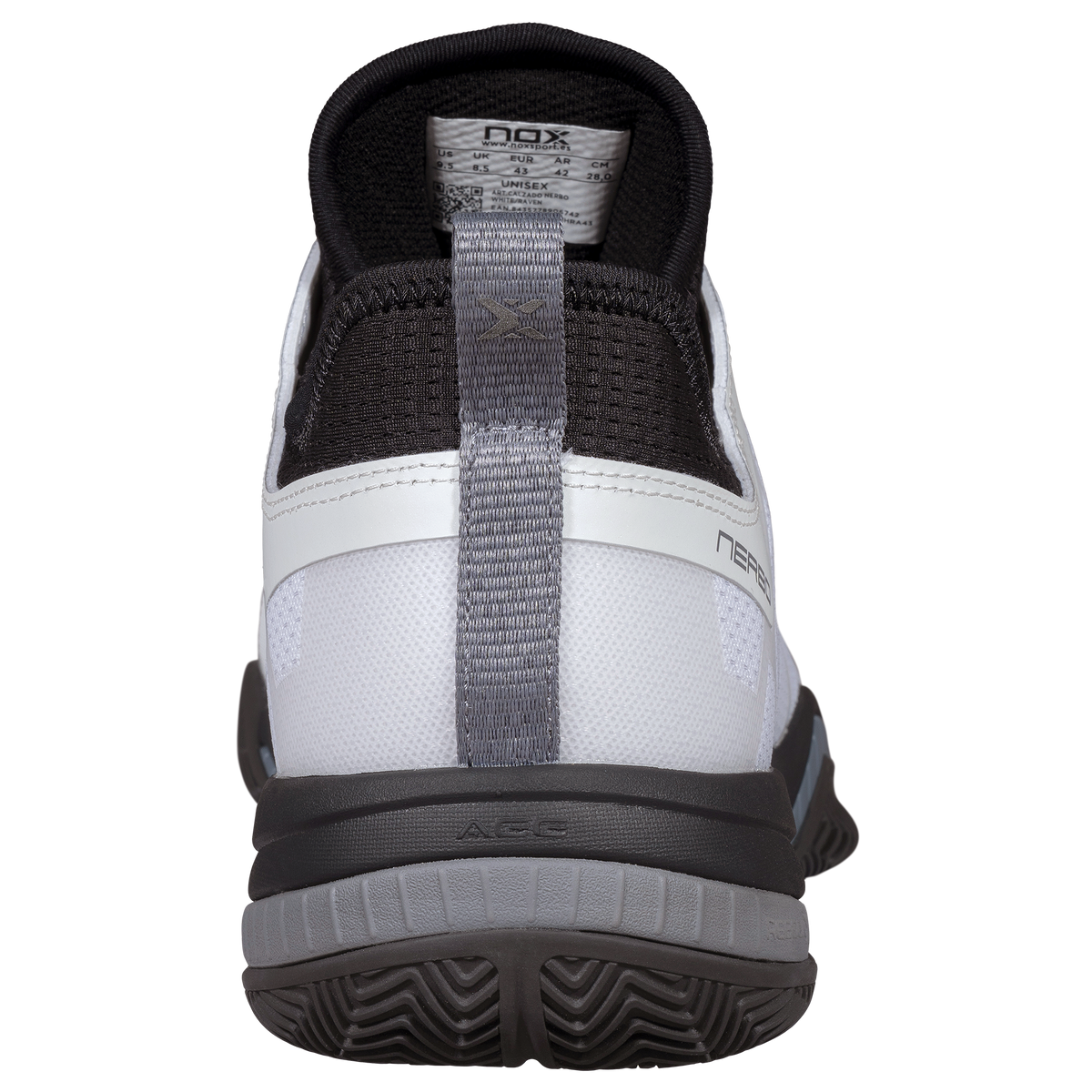 NOX Zapatillas NERBO White/Raven