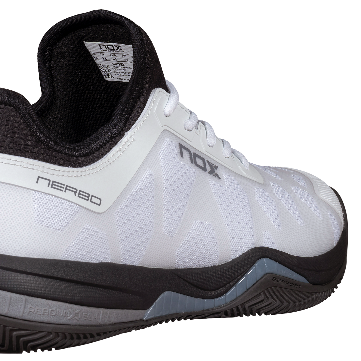 NOX Zapatillas NERBO White/Raven