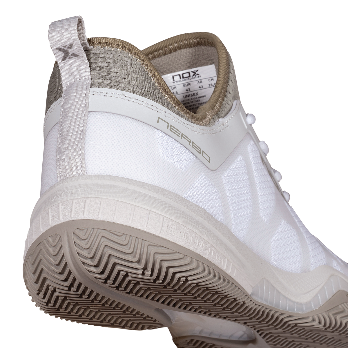 NOX Zapatillas NERBO Blanco/Verde Vetiver