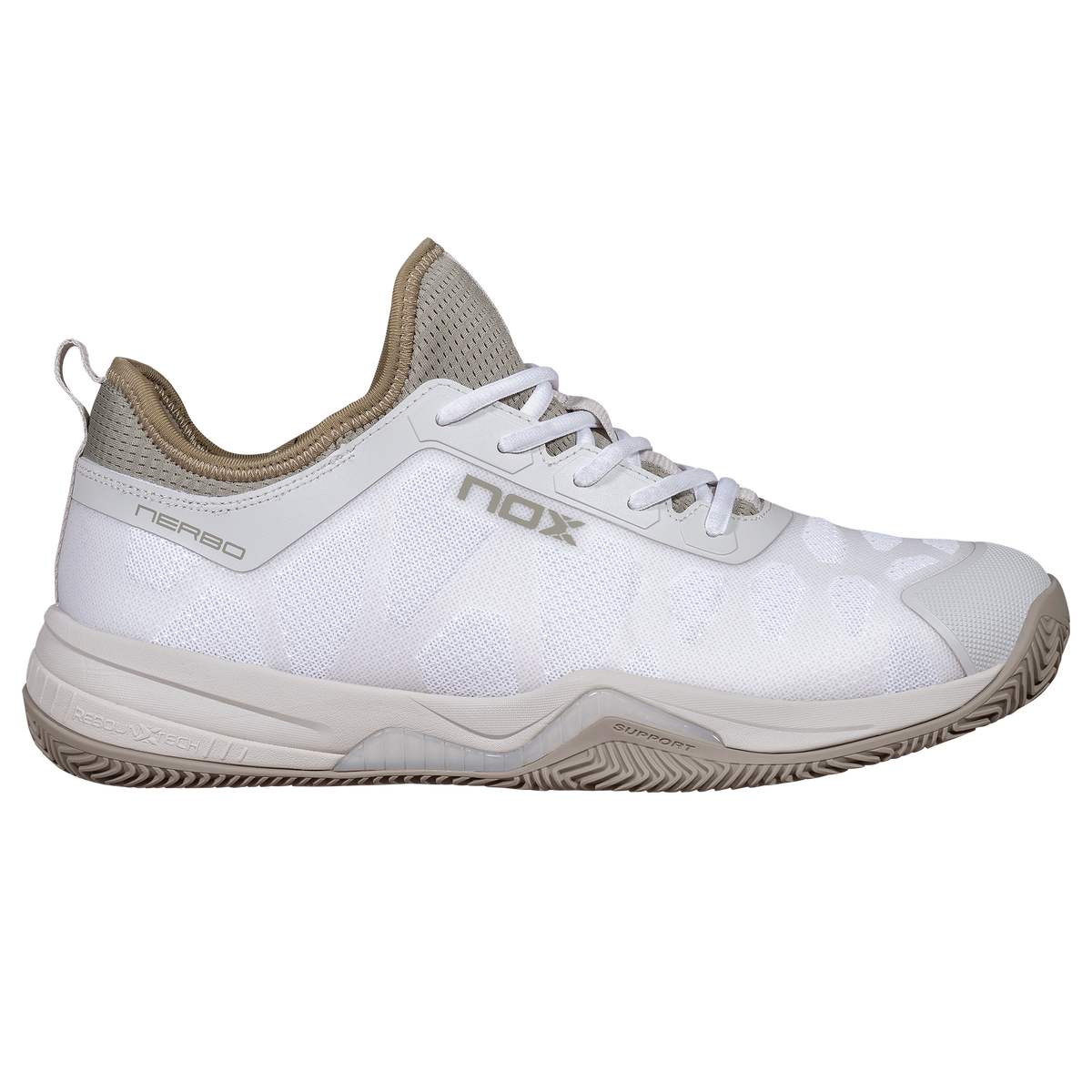 NOX Zapatillas NERBO Blanco/Verde Vetiver