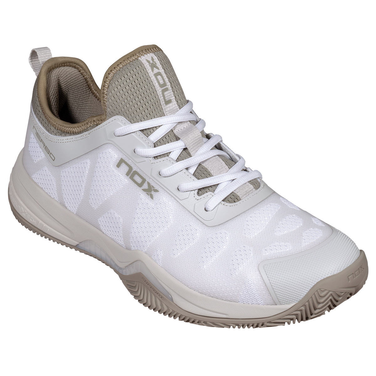 NOX Zapatillas NERBO Blanco/Verde Vetiver