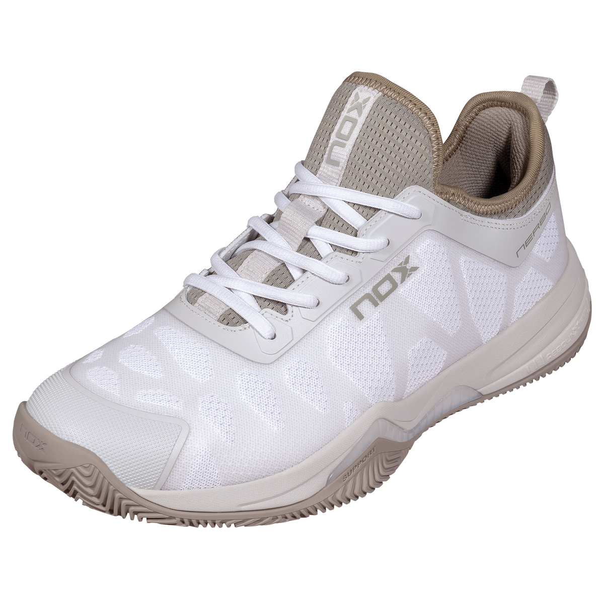 NOX Zapatillas NERBO Blanco/Verde Vetiver