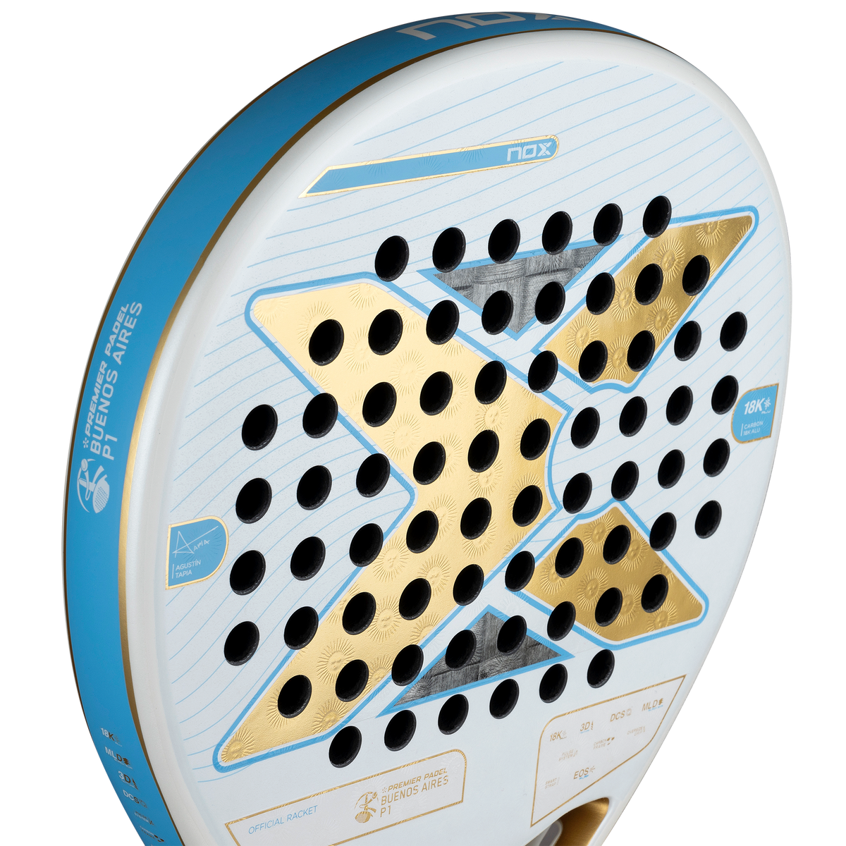 NOX AT10 Genius 18K Official Racket Buenos Aires P1 by Agustín Tapia