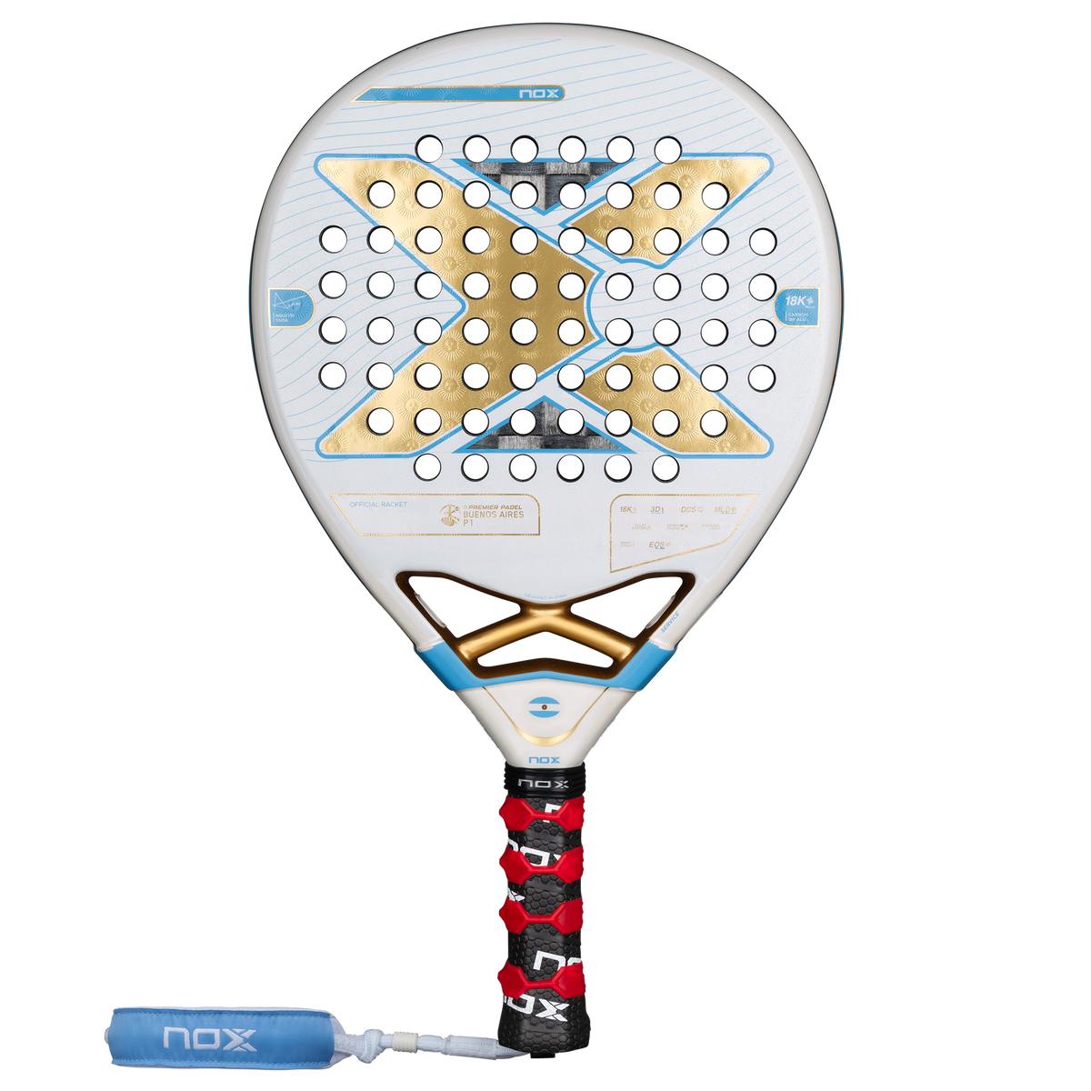 NOX AT10 Genius 18K Official Racket Buenos Aires P1 by Agustín Tapia