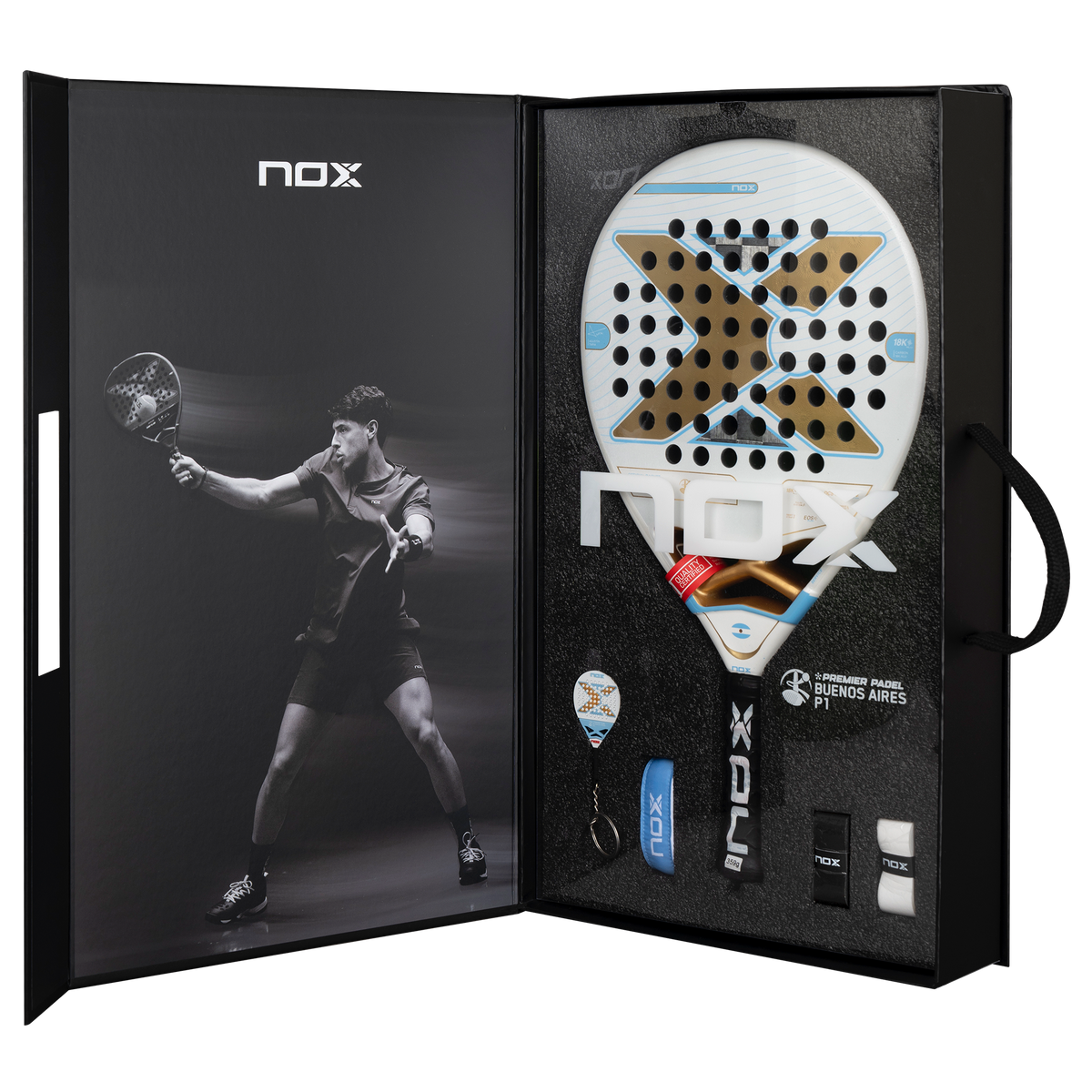 NOX AT10 Genius 18K Official Racket Buenos Aires P1 by Agustín Tapia