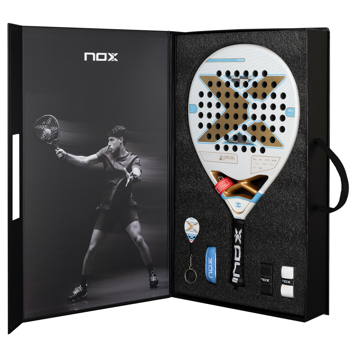 NOX AT10 Genius 18K Official Racket Buenos Aires P1 by Agustín Tapia