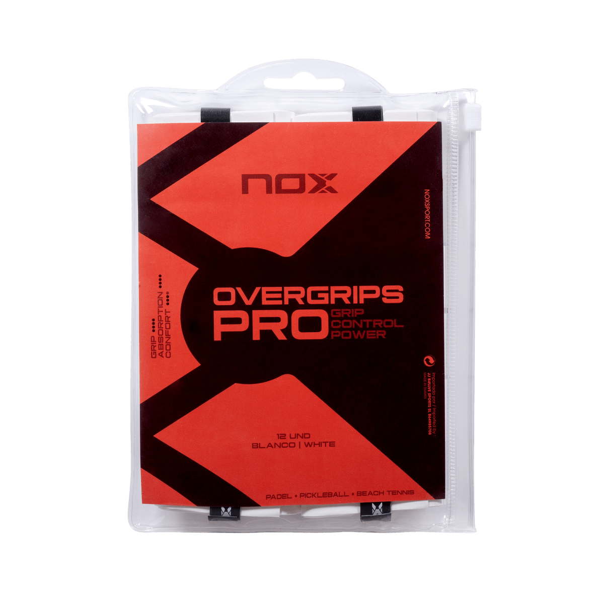 Bolsa 12 Overgrips PRO Lisos Blanco