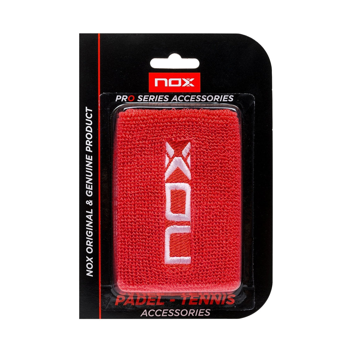 Caja de 6 Uds. - Muñequeras Deportivas Rojo/Blanco (2 Uds/Blíster)