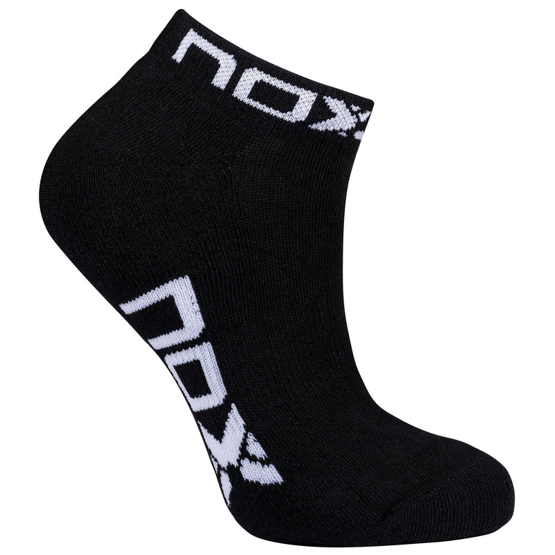 Bolsa 6 pares (2 Uds/Par) - Pack calcetines técnicos TOBILLEROS "pinkies" negro/blanco