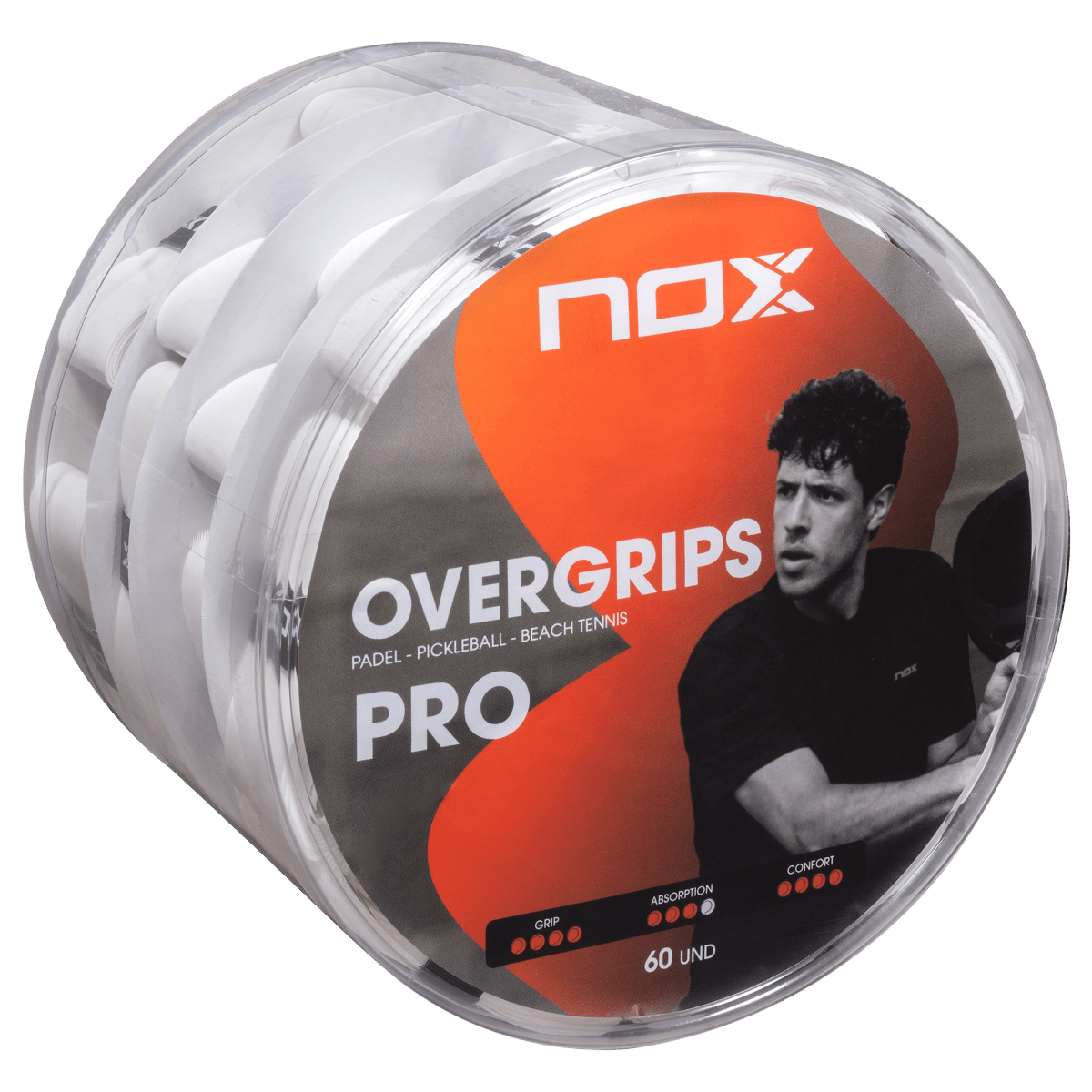 Bote Overgrips PRO blanco liso (60 uds)