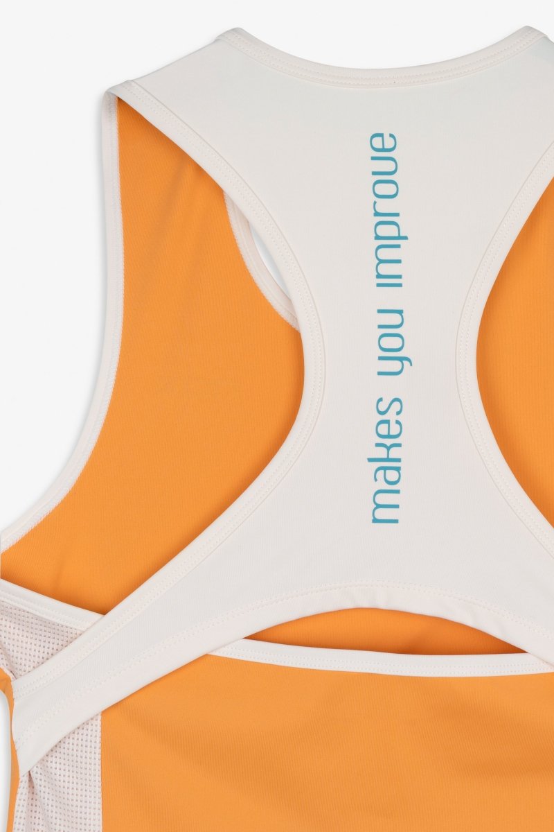 Camiseta de tirantes mujer PRO naranja