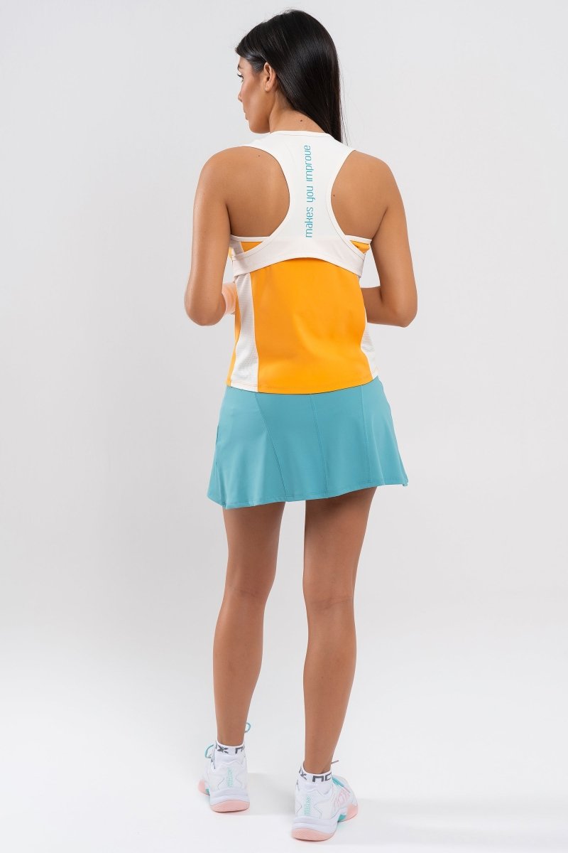 Camiseta de tirantes mujer PRO naranja