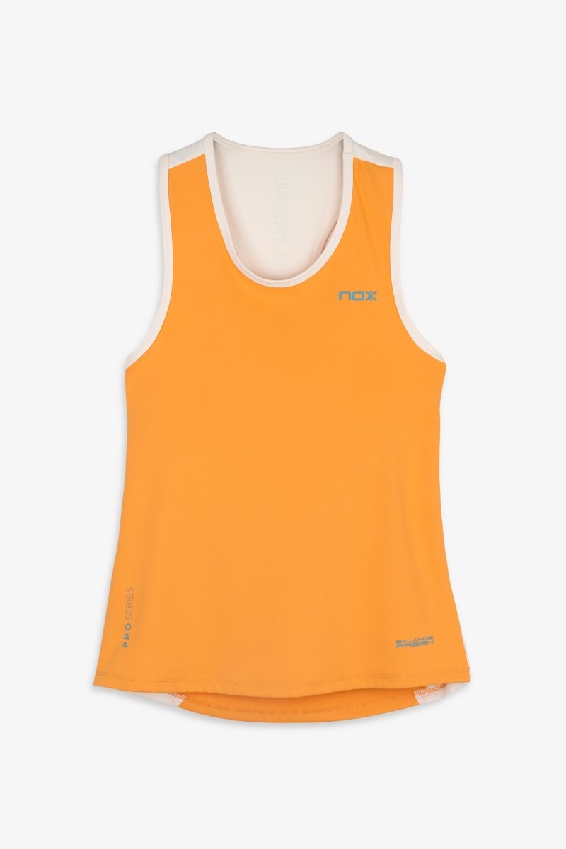 Camiseta de tirantes mujer PRO naranja