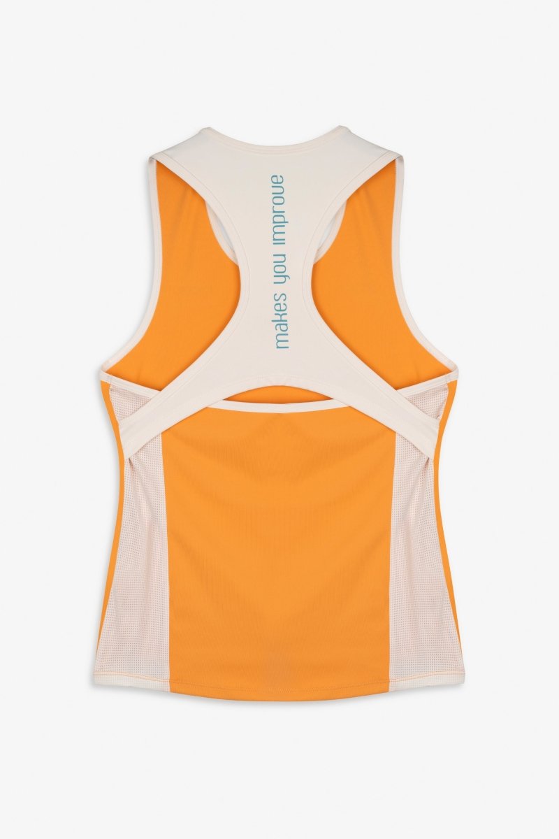 Camiseta de tirantes mujer PRO naranja