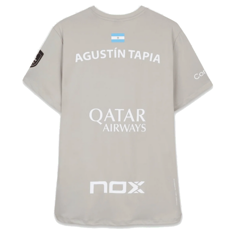 Camiseta Sponsors AT10 Gris Suave de Agustín Tapia 2026