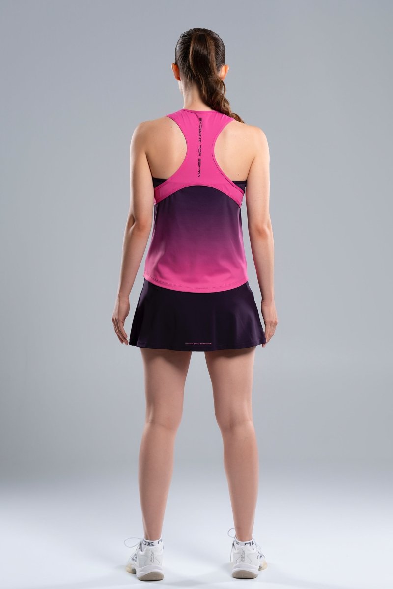 Camiseta Tirantes Mujer PRO Blackberry Rose Degraded