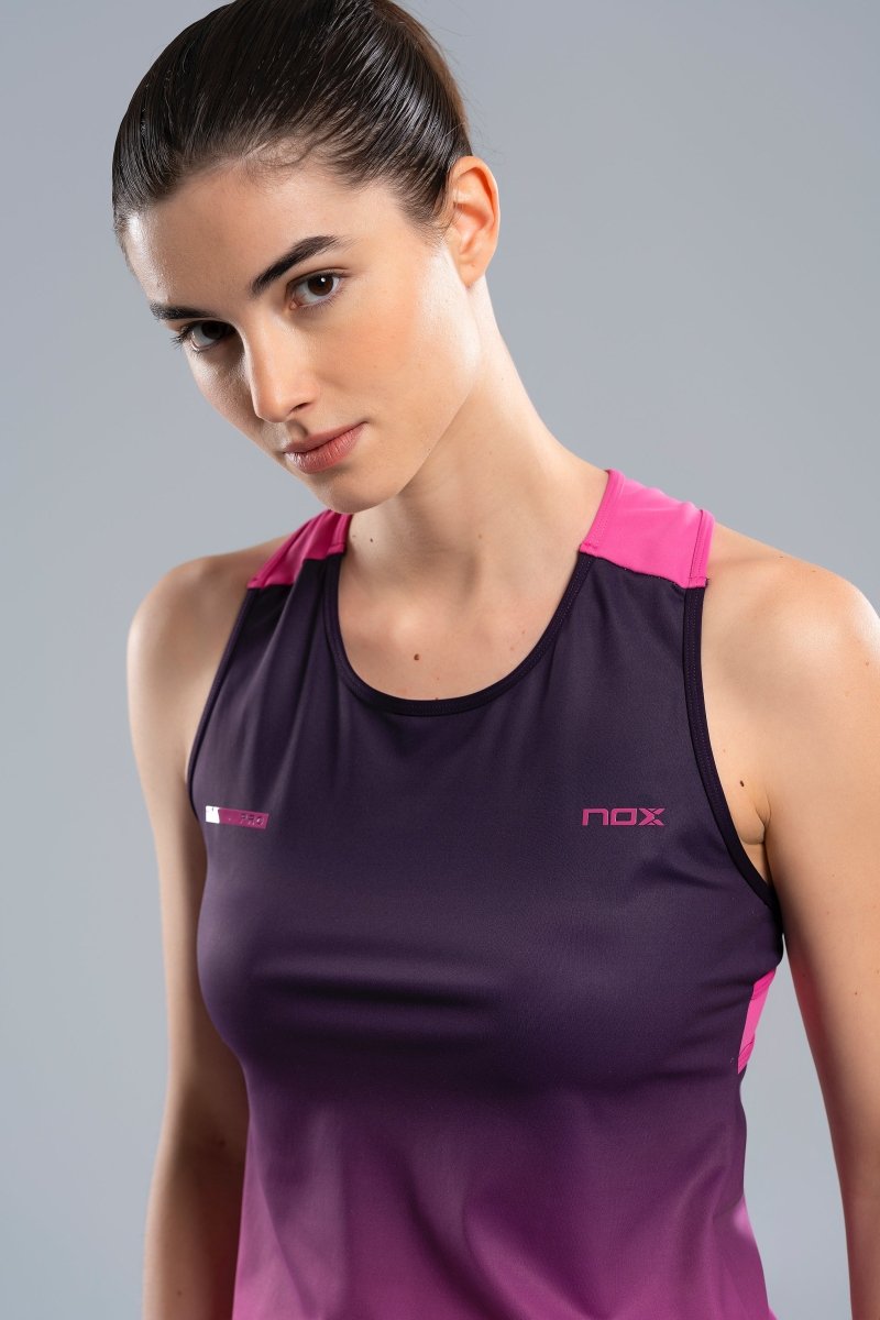 Camiseta Tirantes Mujer PRO Blackberry Rose Degraded