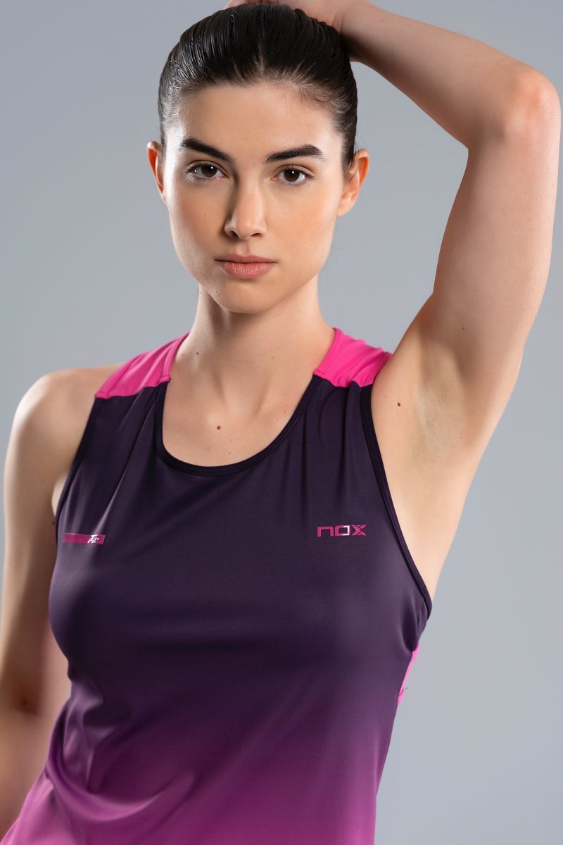 Camiseta Tirantes Mujer PRO Blackberry Rose Degraded