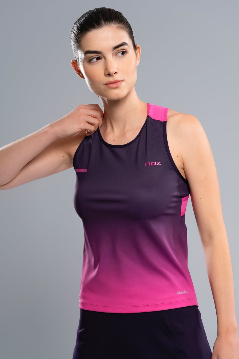 Camiseta Tirantes Mujer PRO Blackberry Rose Degraded