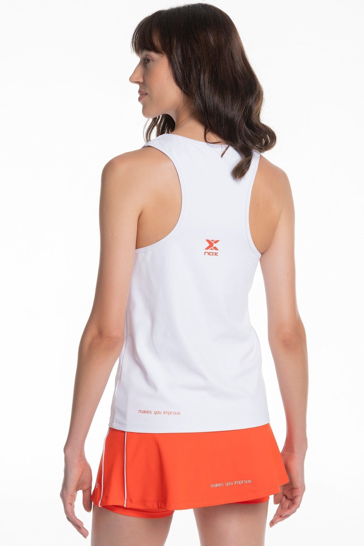 Camiseta tirantes mujer TEAM blanco