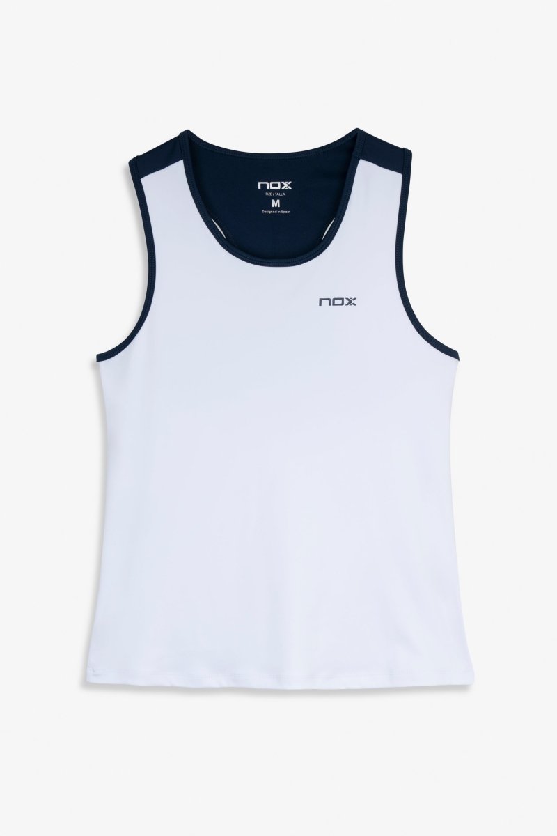 Camiseta Tirantes Mujer TEAM Blanco/Azul