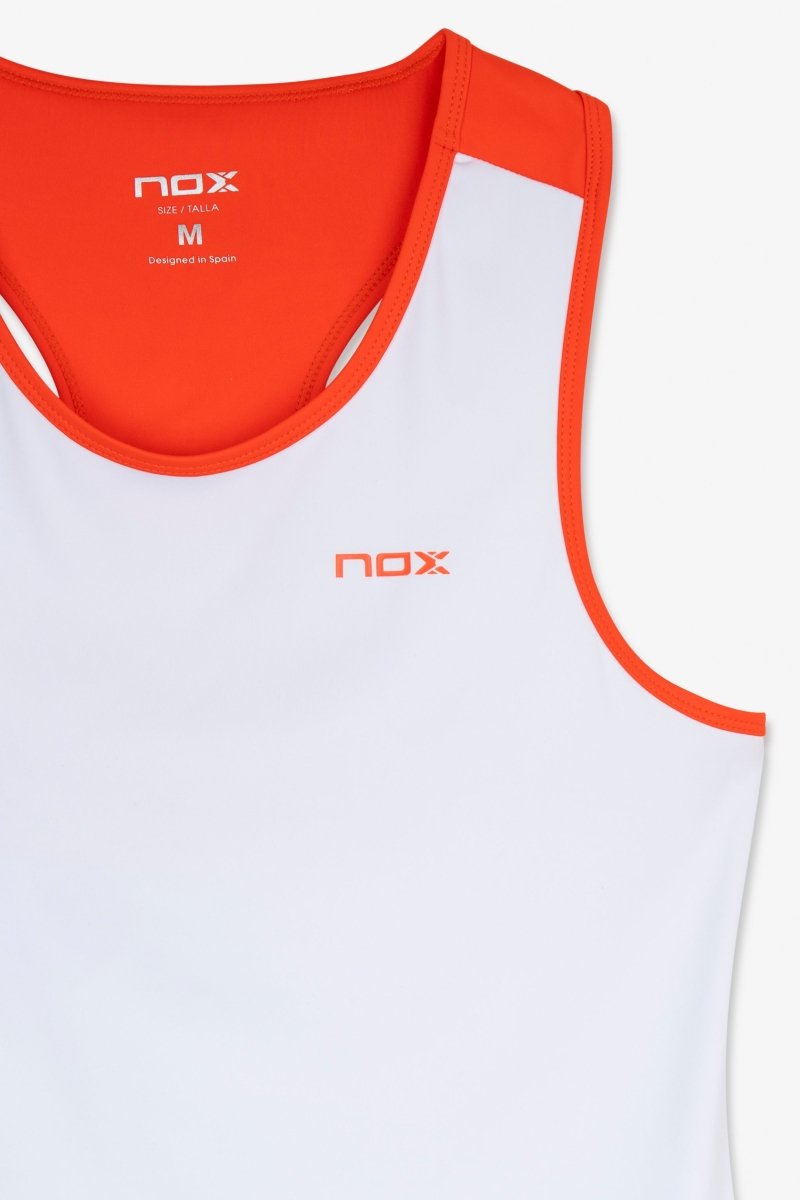 Camiseta Tirantes Mujer TEAM Blanco/Rojo