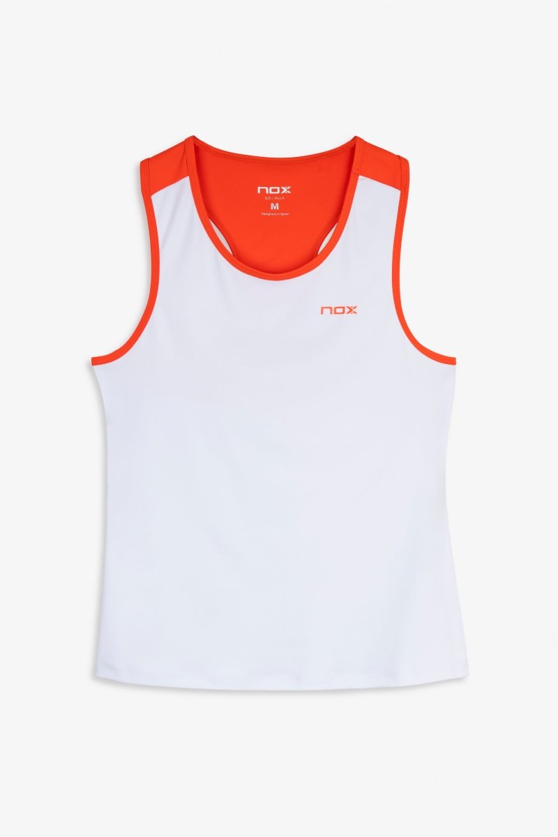 Camiseta Tirantes Mujer TEAM Blanco/Rojo