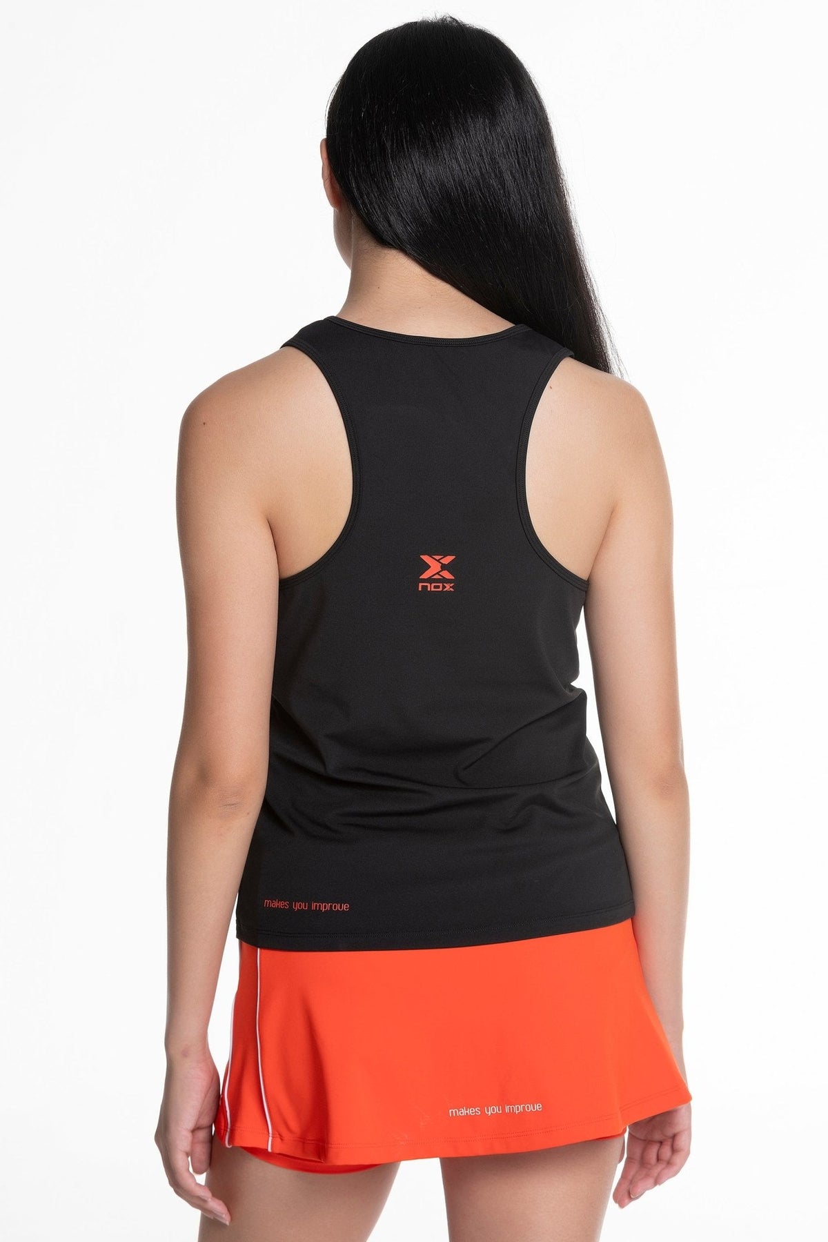 Camiseta tirantes mujer TEAM negro