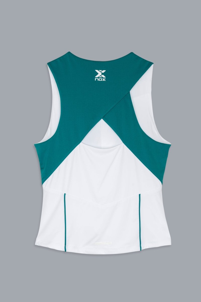 Camiseta Tirantes PRO Mujer White/Ivy Green