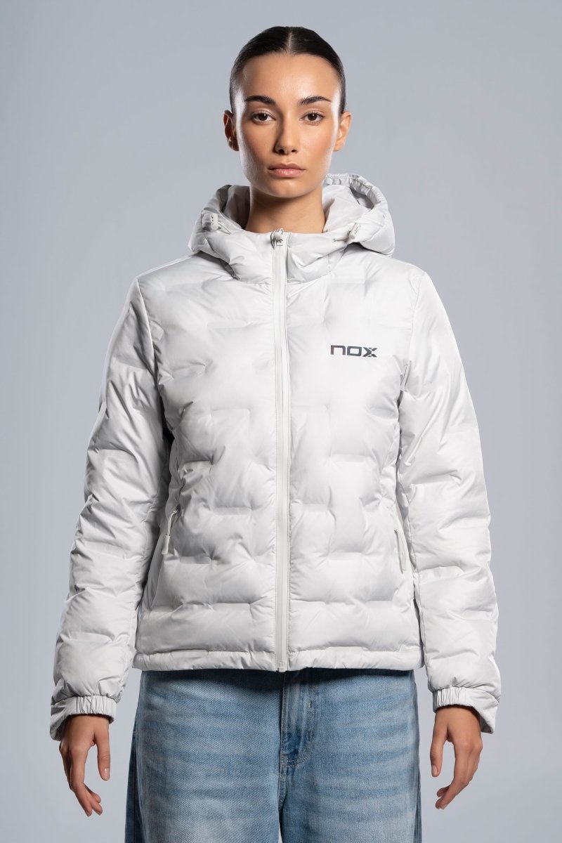 Chaqueta acolchada TEAM gris para mujer
