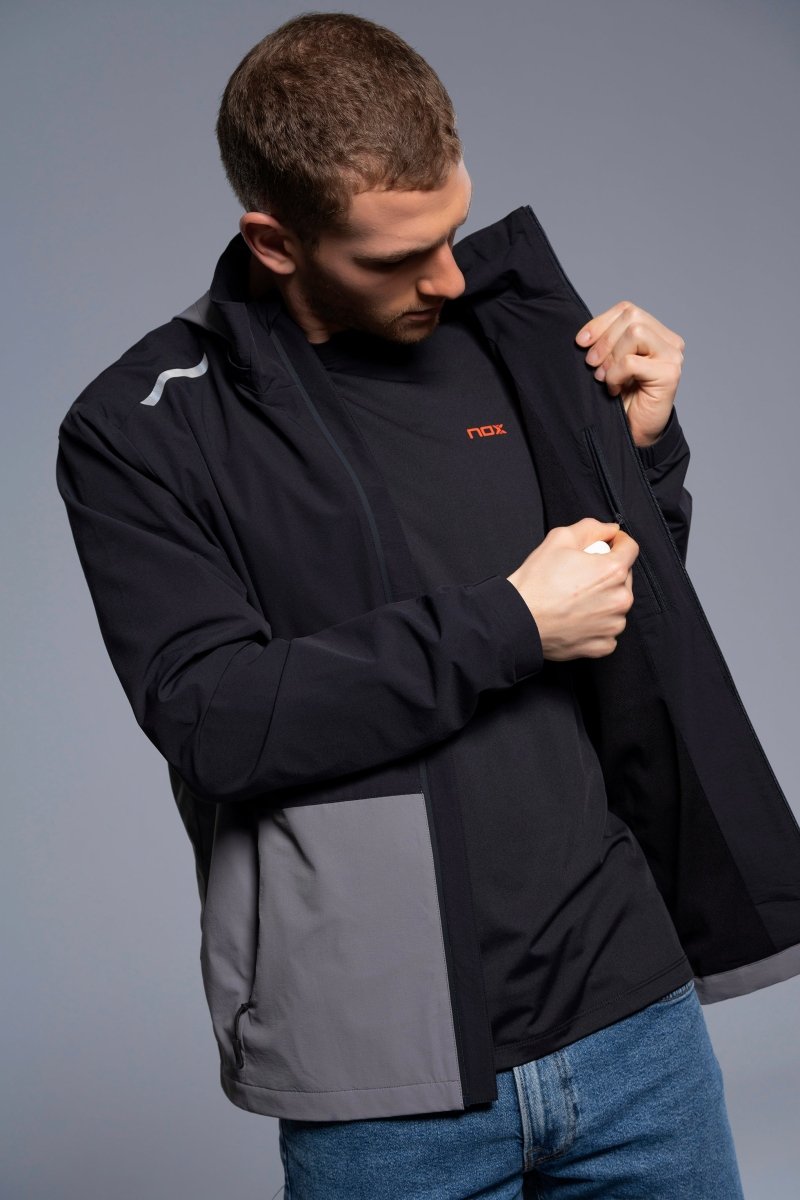 Cortavientos Hombre Black/Dark Grey