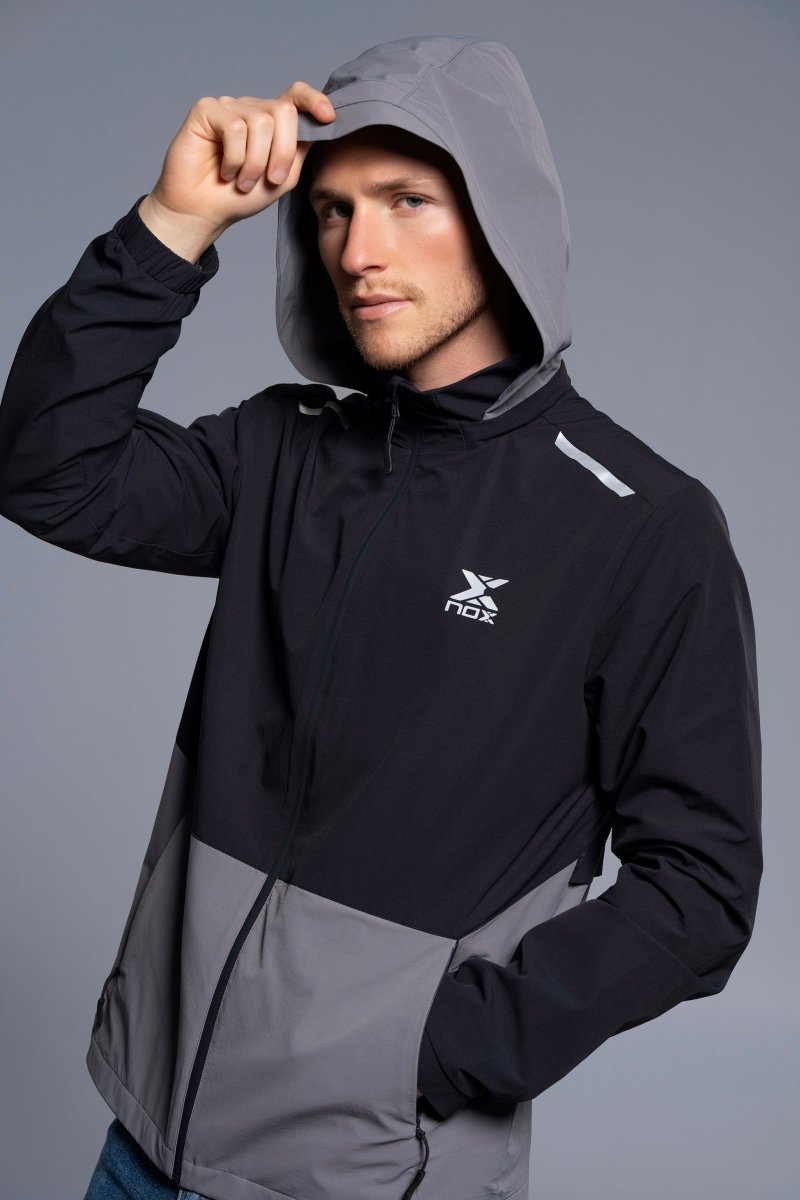 Cortavientos Hombre Black/Dark Grey