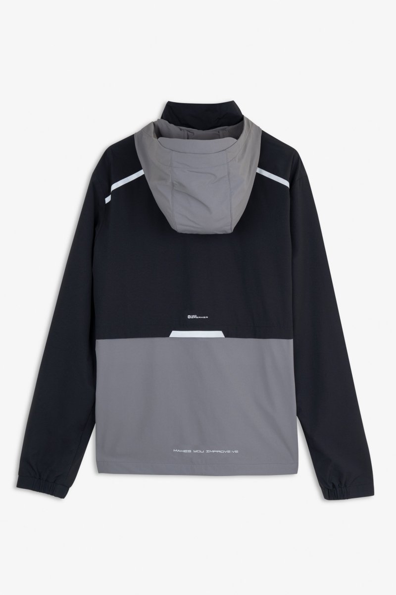 Cortavientos Hombre Black/Dark Grey