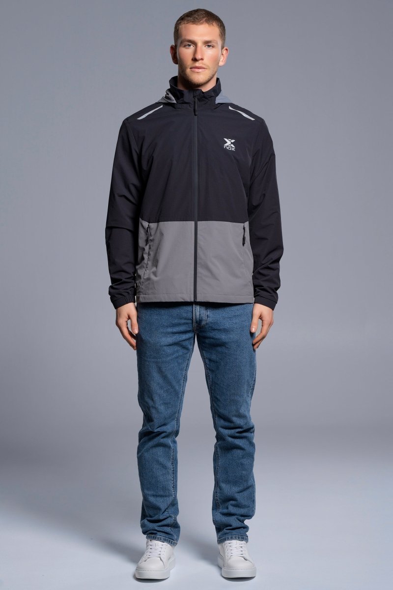 Cortavientos Hombre Black/Dark Grey