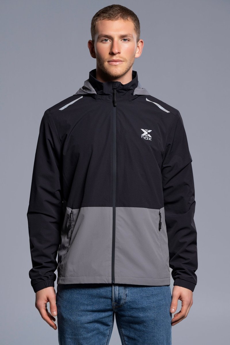 Cortavientos Hombre Black/Dark Grey