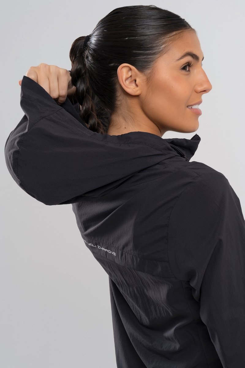 Cortavientos mujer TEAM negro