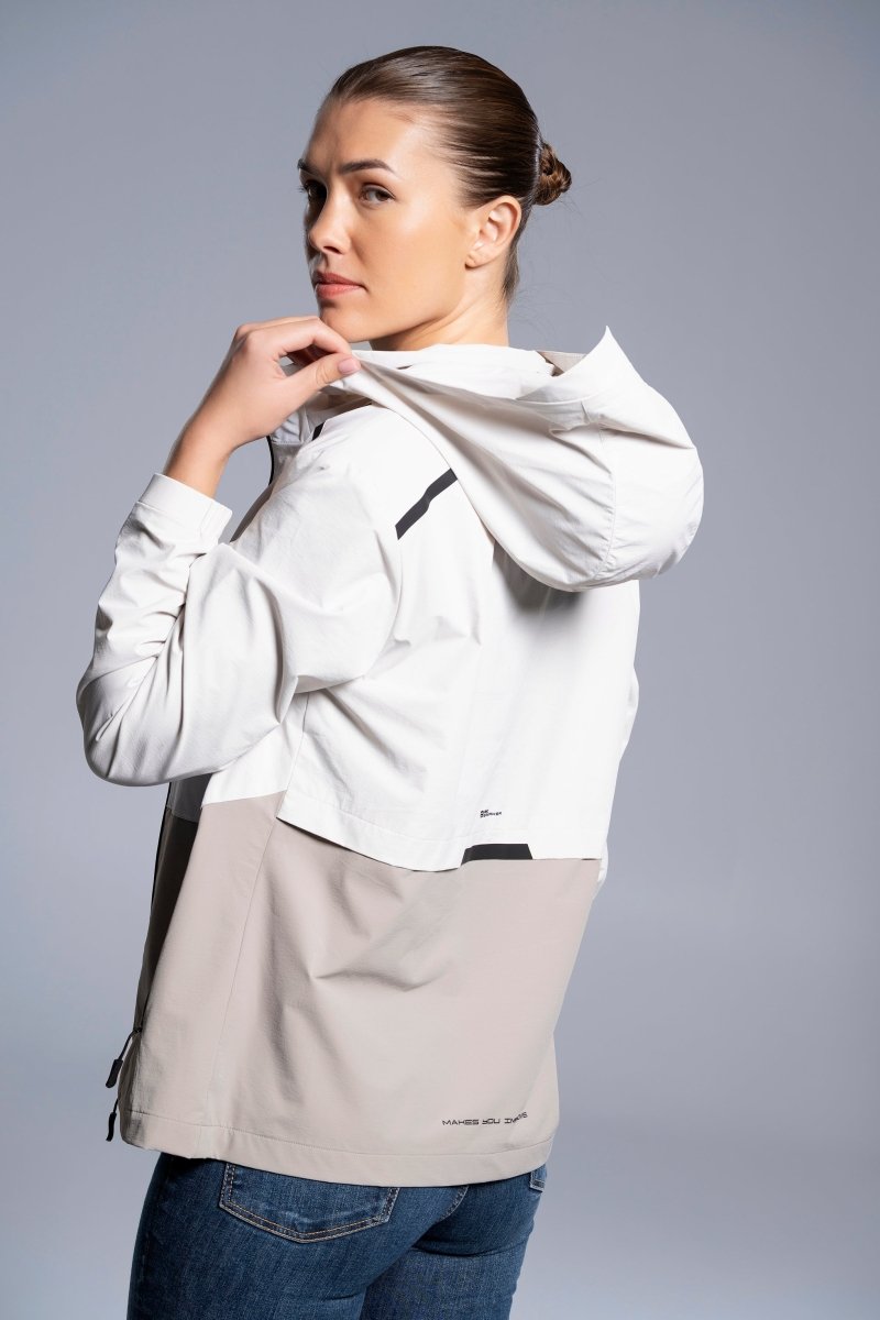 Cortavientos Mujer White Cloud/Cobblestone