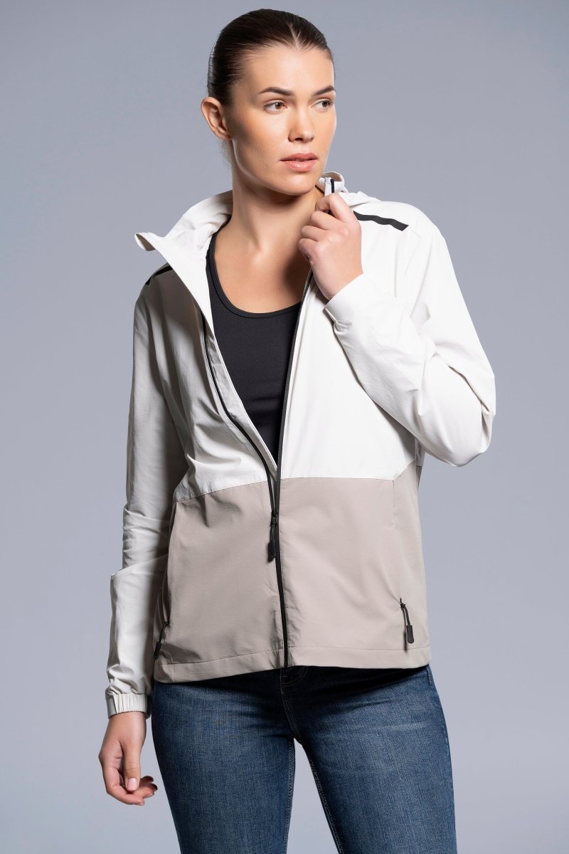 Cortavientos Mujer White Cloud/Cobblestone