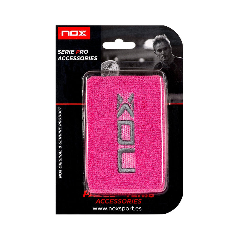 Muñequeras deportivas rosa/blanco