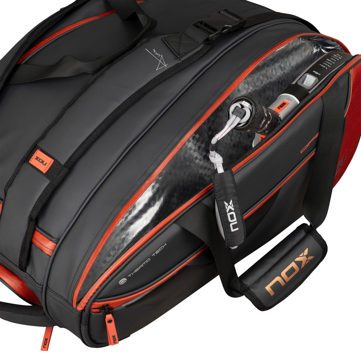 NOX Paletero Luxury Open Series Negro/Rojo