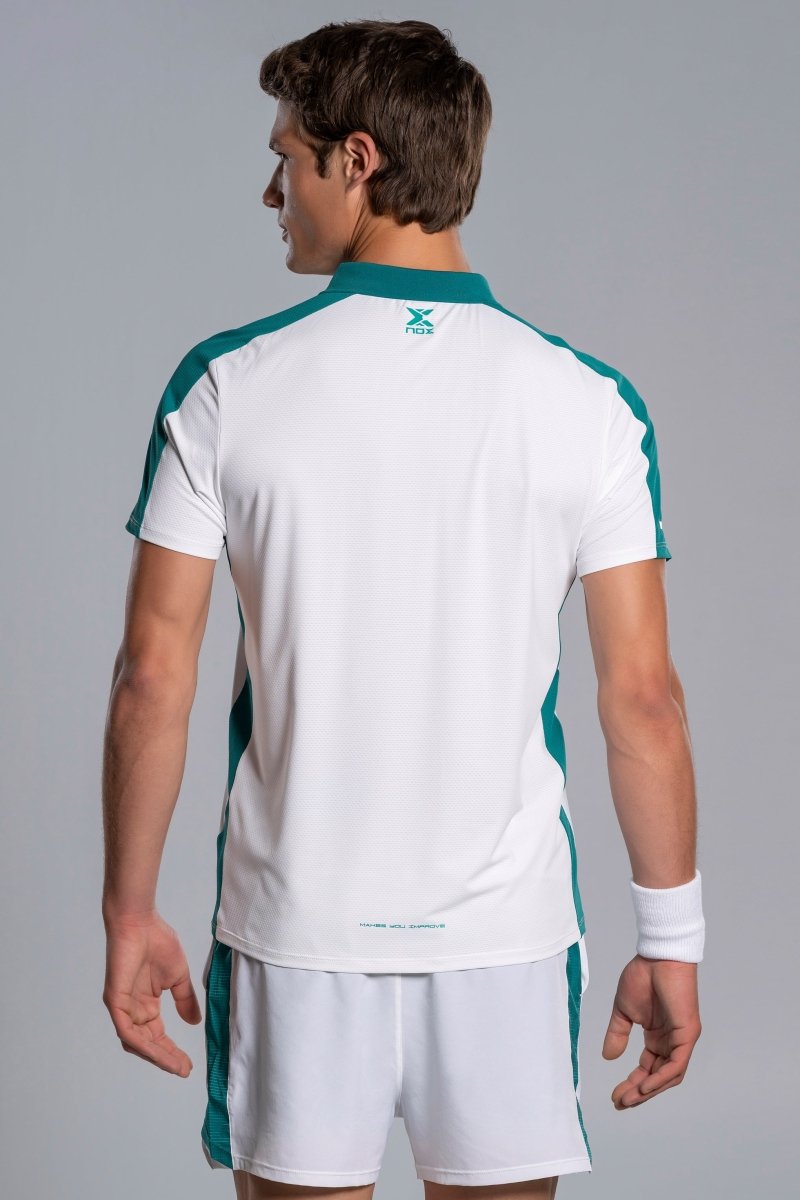 Polo Hombre PRO White/Ivy Green